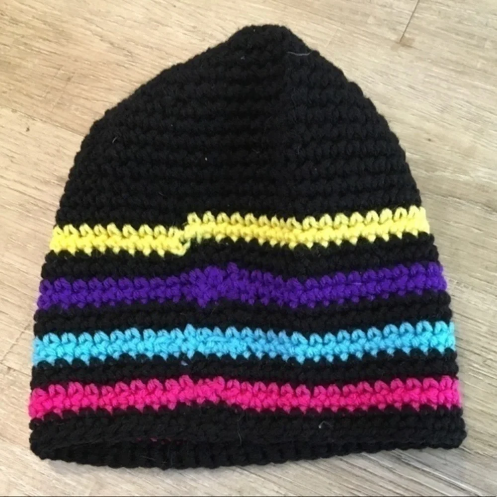 Handmade Colorful Knit Beanie Hat New